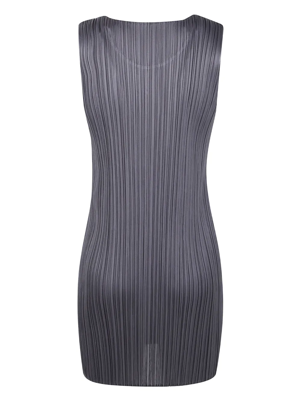 Pleats Please Issey Miyake plissé-effect mini dress - Grijs