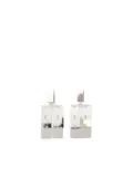 Phoebe Philo geometric drop earrings - Silver