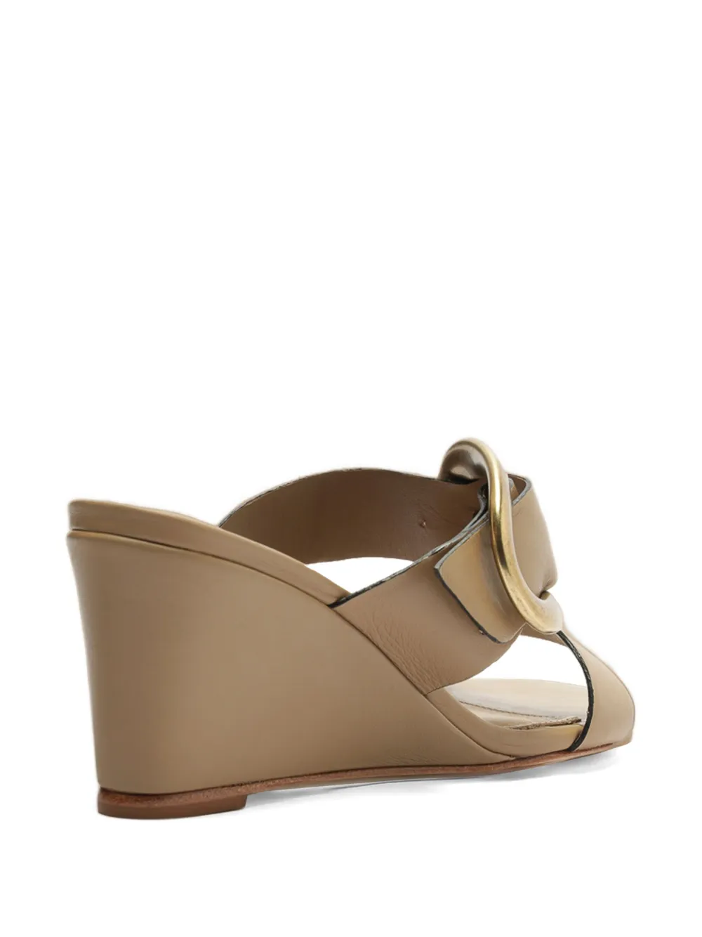 Farm Rio Buckled Mules In Brown
