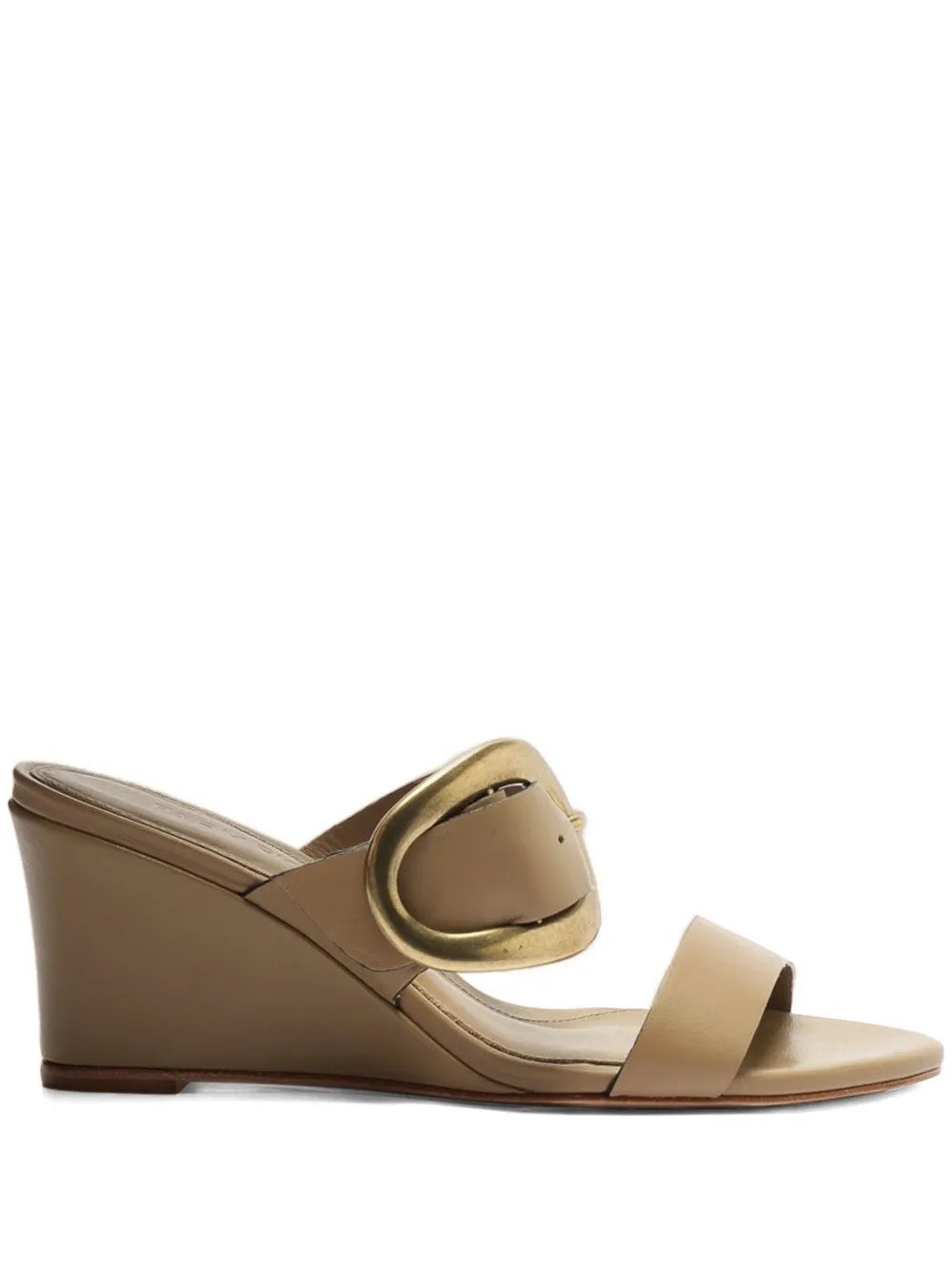 Farm Rio Buckled Mules In Brown