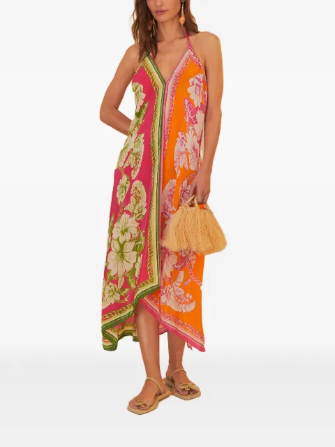 FARM Rio Midikleid mit Blumen-Print