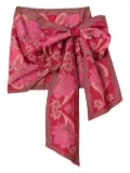 FARM Rio bow-detail floral-print mini skirt - Pink