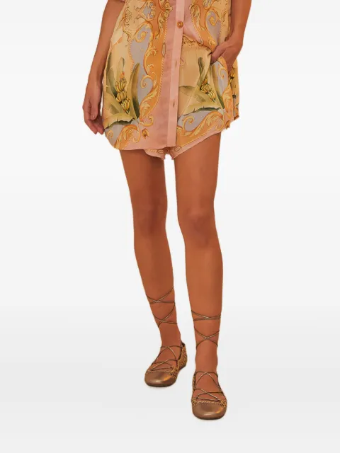 FARM Rio banana-print drawstring shorts