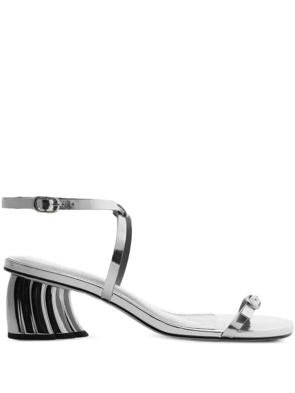 Farm Rio Monstera Sandals In Silver