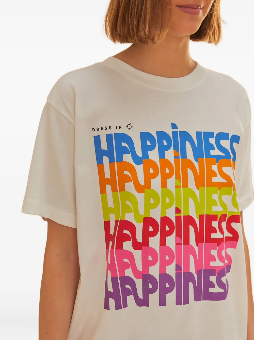 FARM Rio Dress in Happiness T-shirt Beige