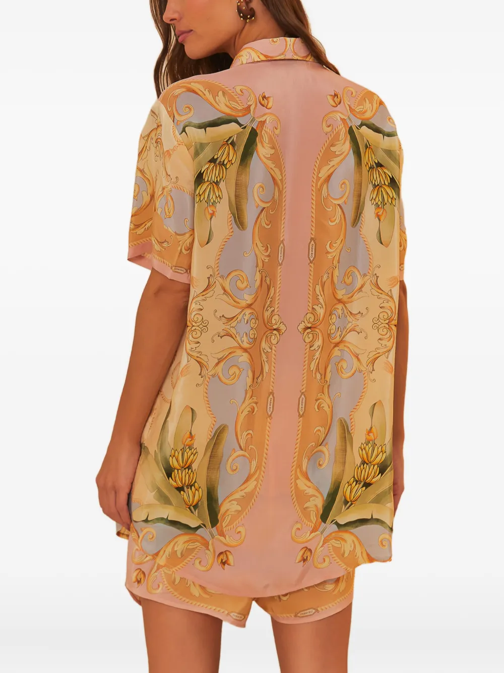 FARM Rio Blouse met grafische print - Oranje