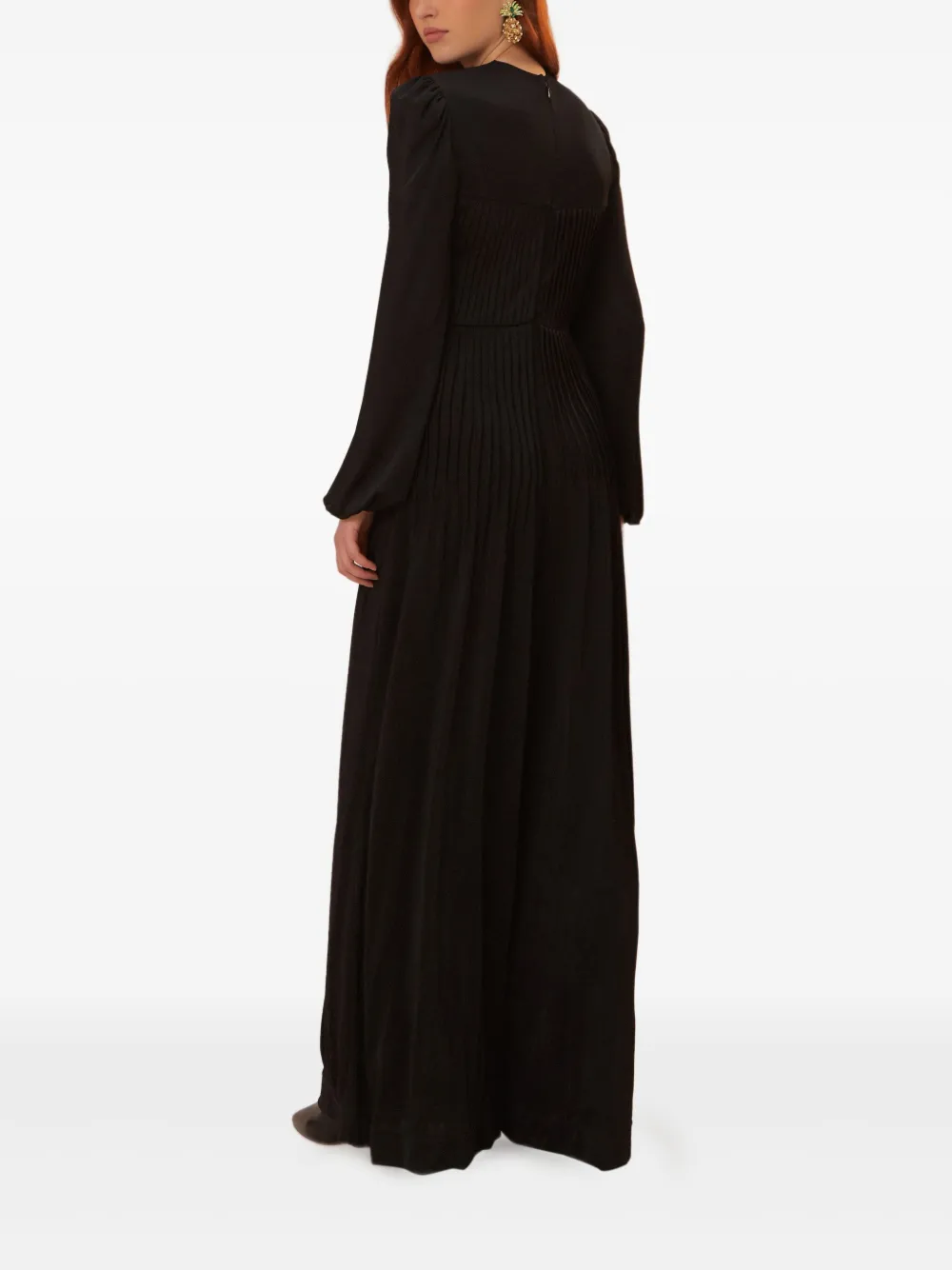 FARM Rio Geplooide jumpsuit met keyhole Zwart