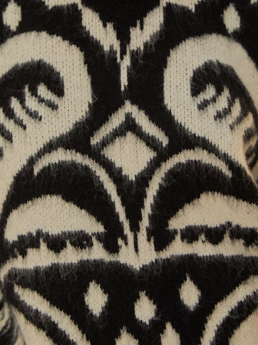 FARM Rio patterned sweater Zwart
