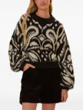 FARM Rio patterned sweater - Black