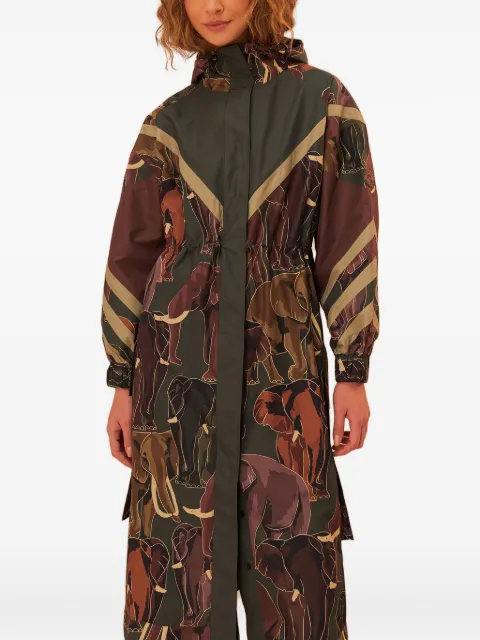 FARM Rio elephant-print hooded coat