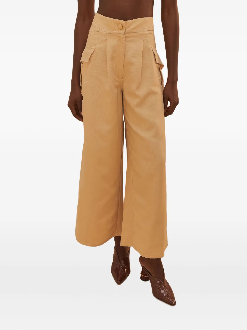 FARM Rio pleated pocket trousers Beige