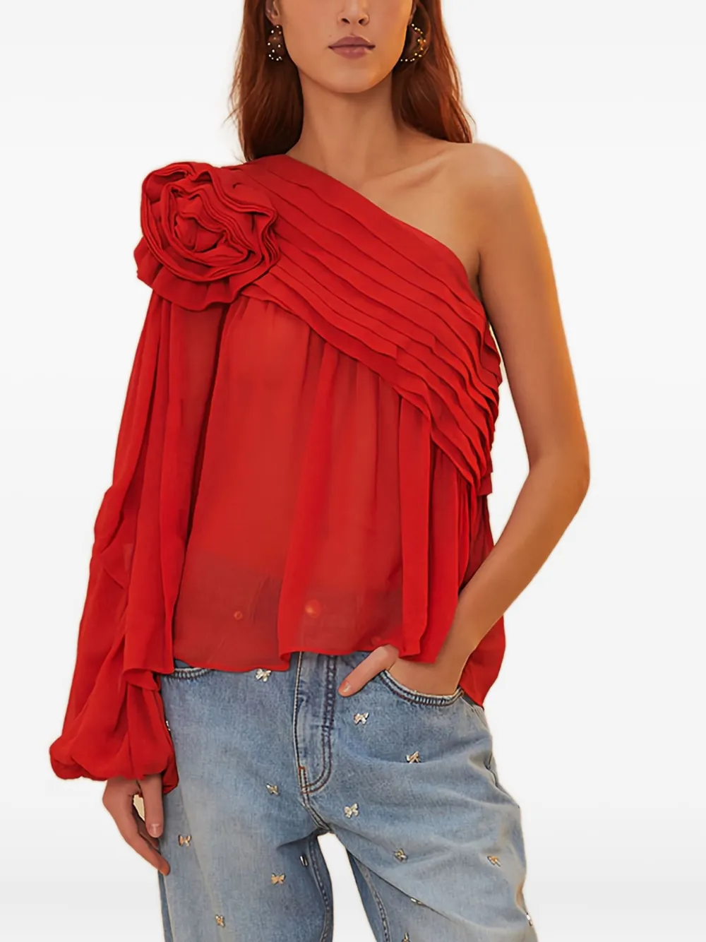 FARM Rio Rose shirt Rood