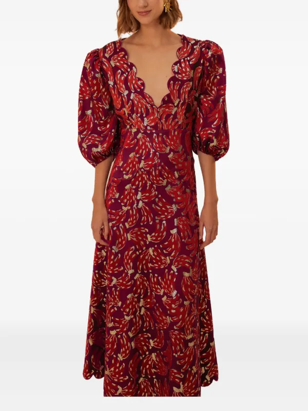 midi dress dusty pink Cottage Magic Midi Dress