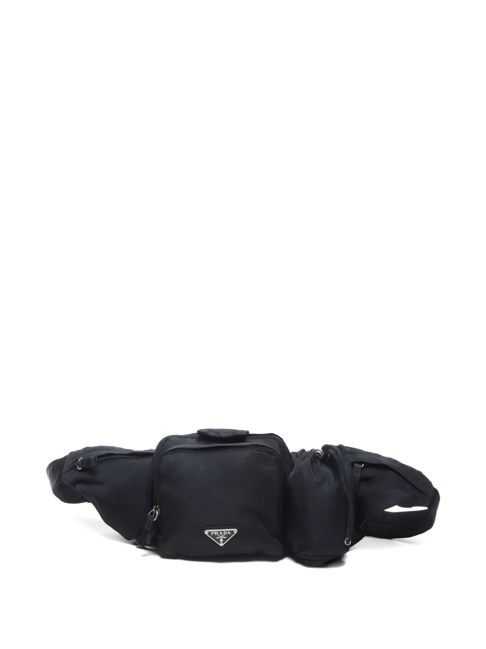 Prada Pre-Owned cangurera con logo triangular 2000-2010 | negro | Image 1