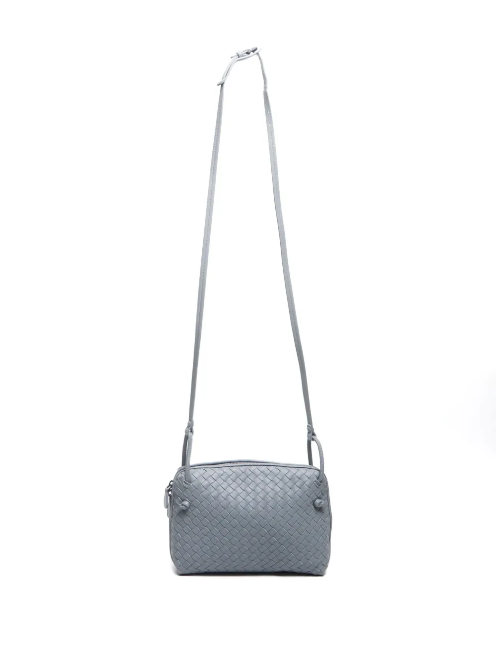 Pre-owned Bottega Veneta 2012-2024 Medium Intrecciato Nodini Cross Body Bag