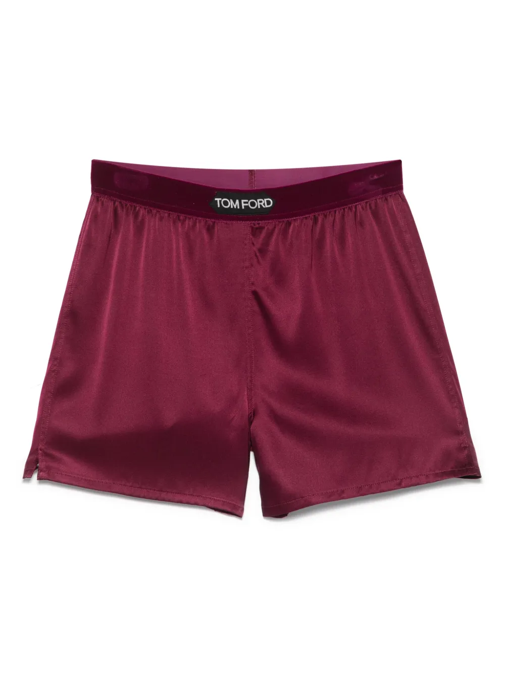 TOM FORD shorts de seda stretch | rojo | Image 1