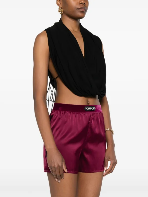 TOM FORD stretch-silk Shorts | Red | FARFETCH
