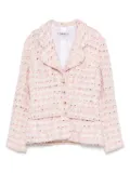 CHANEL Pre-Owned 1990s silk-wool tweed jacket - Pink