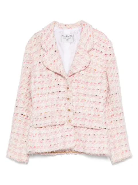 CHANEL Pre-Owned 1990s silk-wool tweed jacket