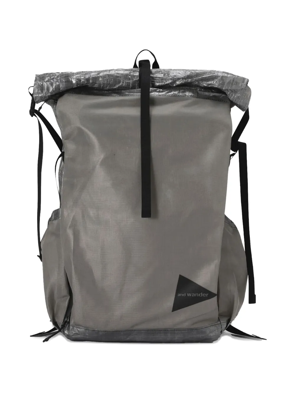  And Wander Logo-print Backpack - Grey 