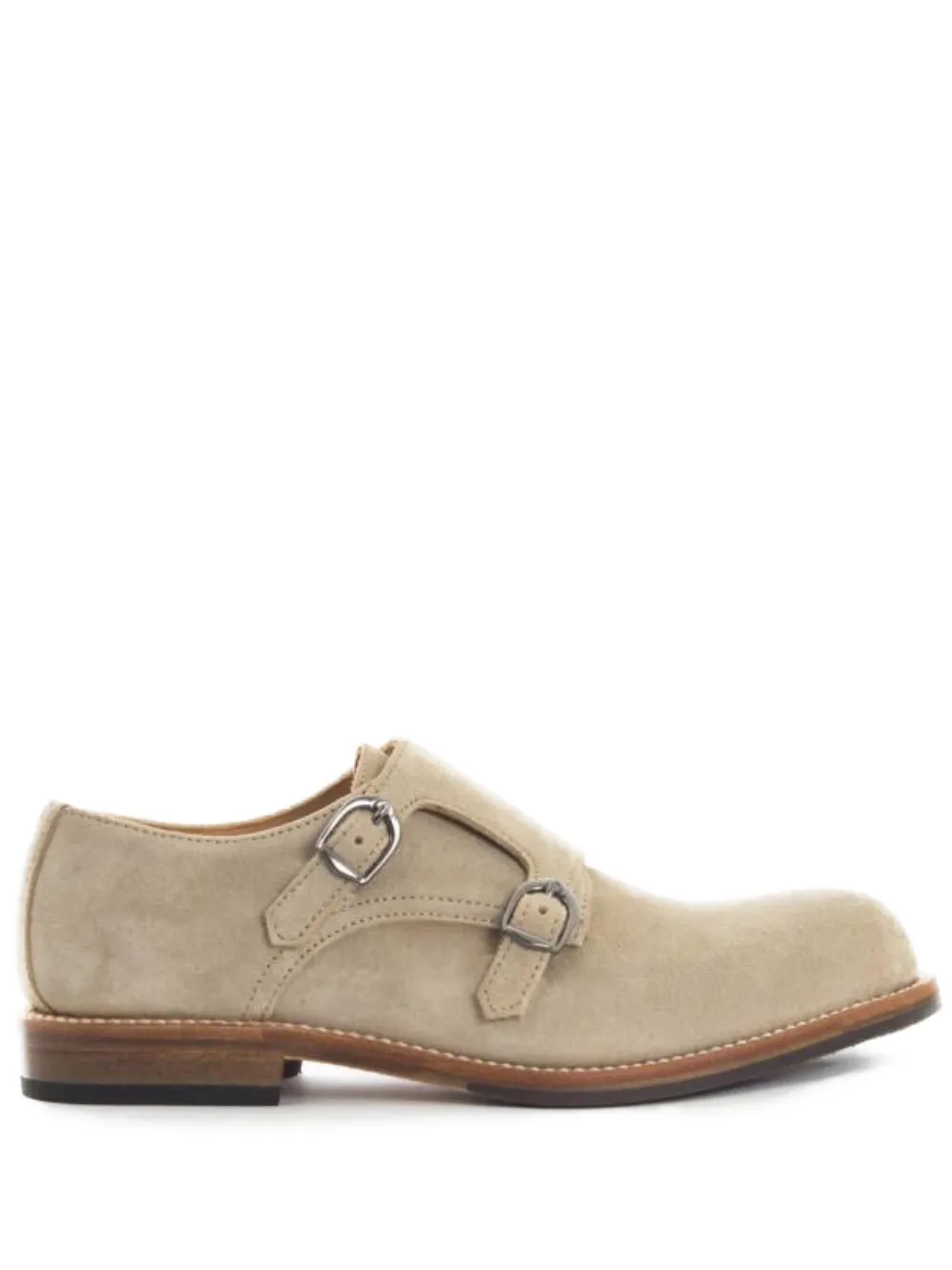 Gallucci Kids suede monk shoes Neutrals