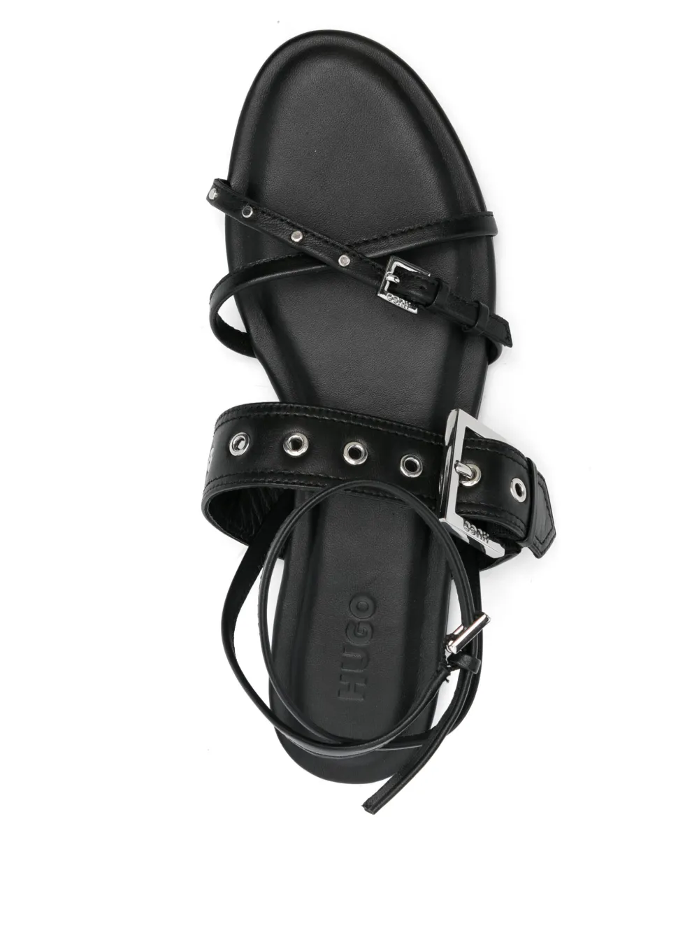 HUGO eyelet-detail sandals Black