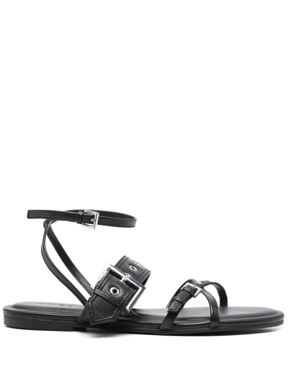 HUGO eyelet-detail sandals Black