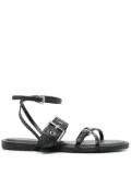 HUGO eyelet-detail sandals - Black