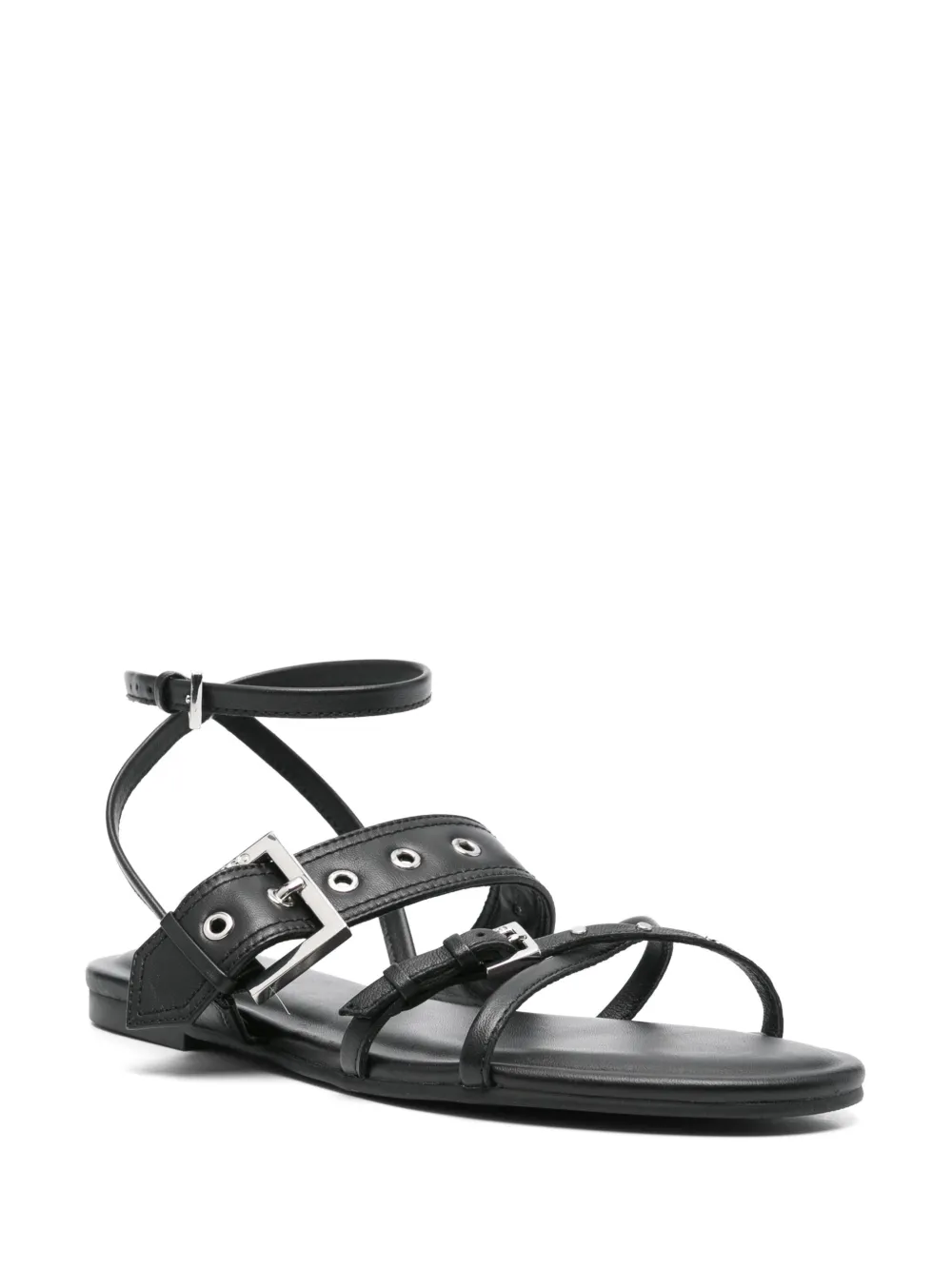 HUGO eyelet-detail sandals Black