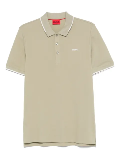 HUGO logo-embroidered polo shirt