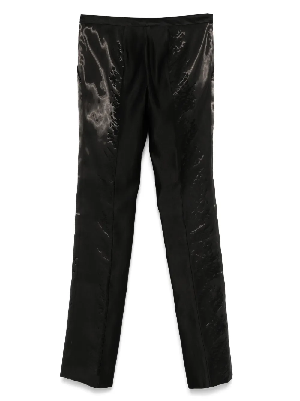 Gucci Pre-Owned 2000s broek met satijnen afwerking - Zwart