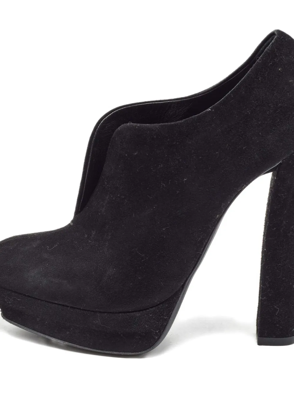 Bottega Veneta Pre-Owned 140mm suede platform boots - Zwart