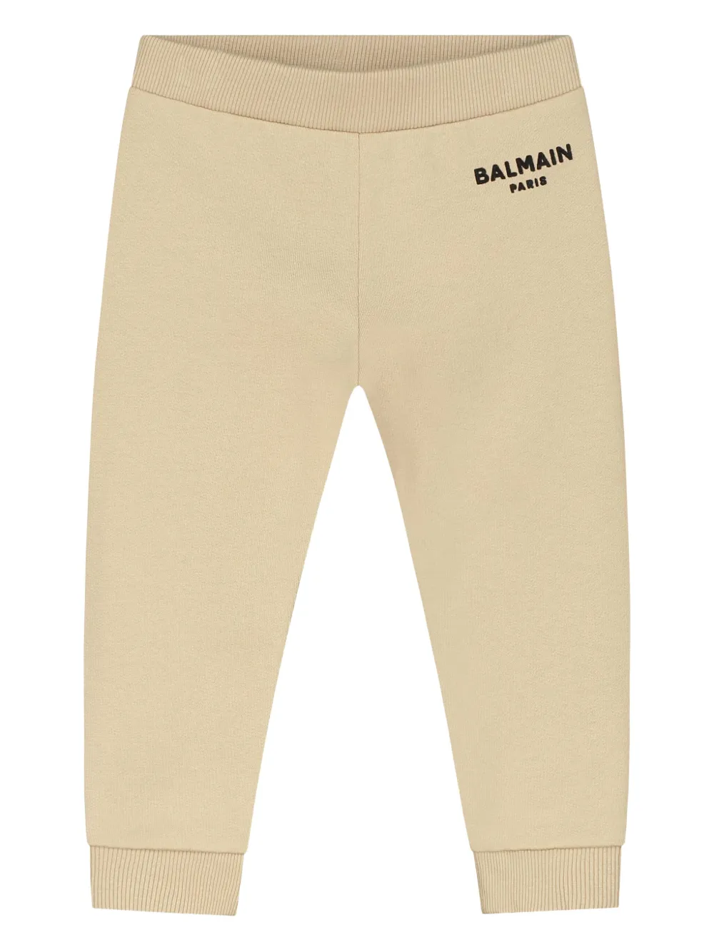 Balmain Kids Trainingsbroek met geborduurd logo Beige