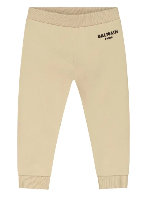 Balmain Kids بنطال رياضي مطرز بشعار الماركة
