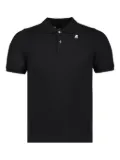 K-Way Vinnie two-button piqué polo shirt - Black