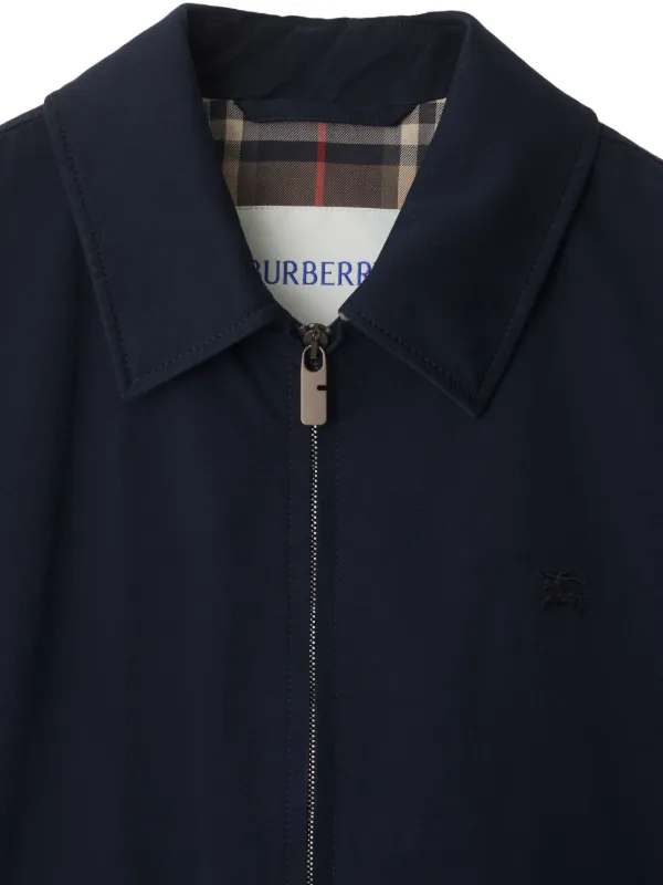Burberry ハリントン ジャケット | ブルー | FARFETCH JP