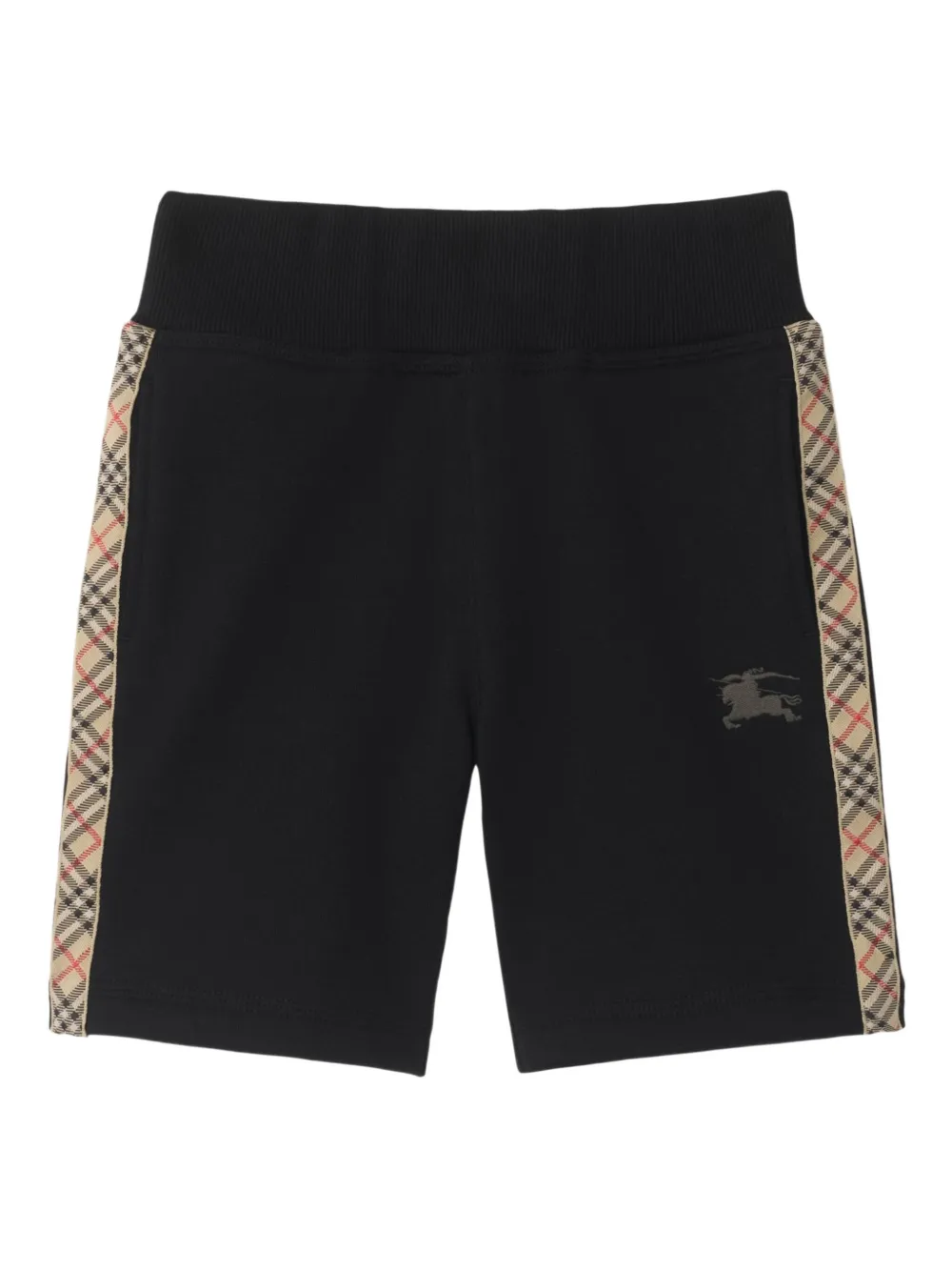 Burberry Kids check cotton shorts Zwart