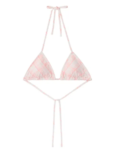 Burberry checked bikini top