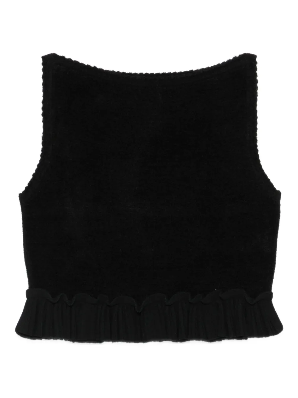 SANDRO square-neck blouse | Black | Image 1