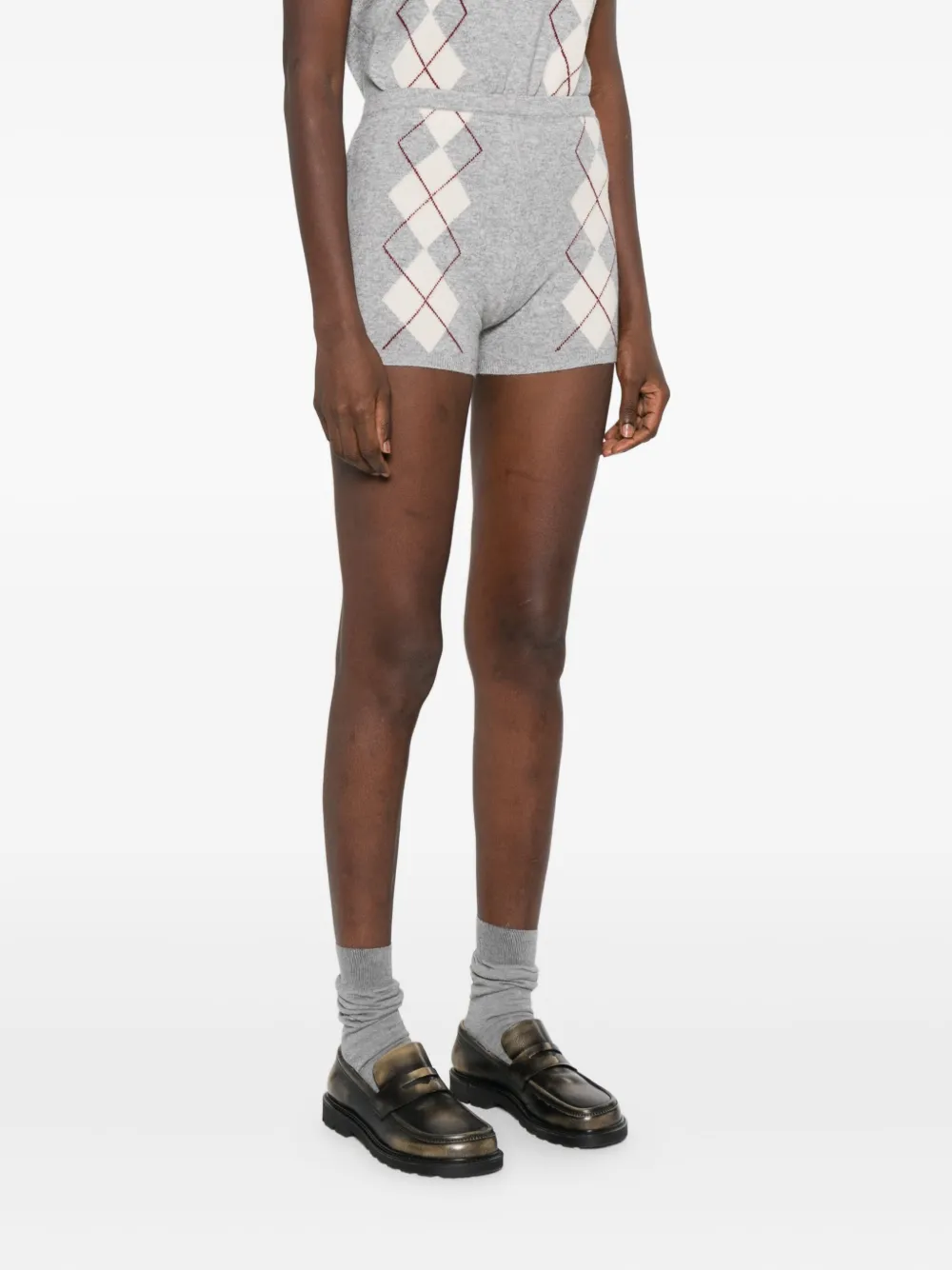 SANDRO Gebreide shorts Grijs