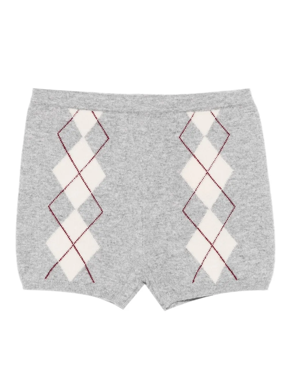 SANDRO argyle knitted shorts | Grey | Image 1