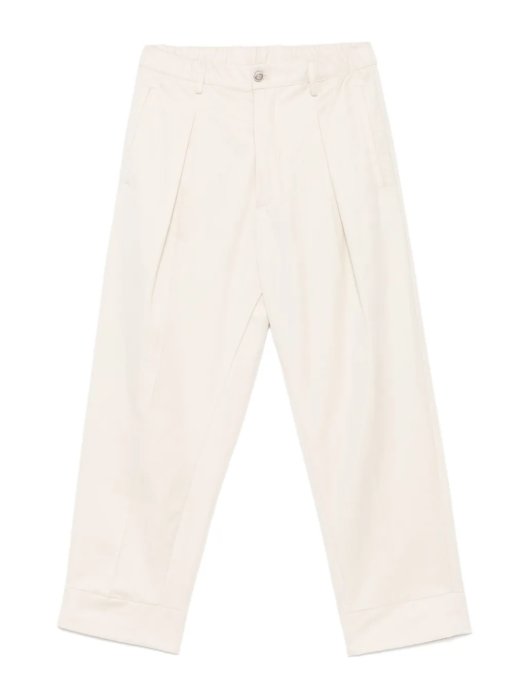 Rhun pantalones con pliegues y dobladillo vuelto | neutro | Image 1