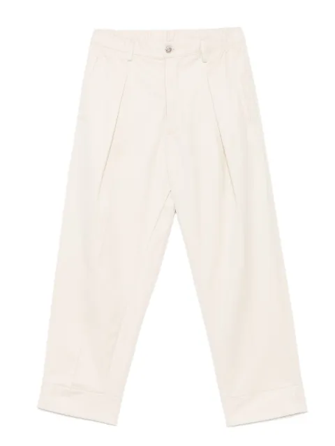Rhun pleated turn-up trousers