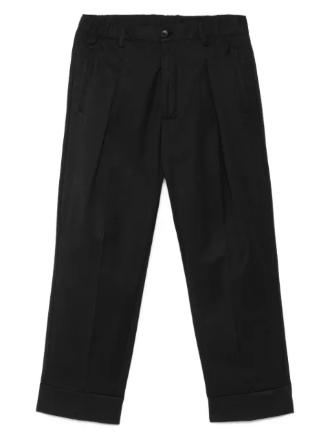 Rhun pleated turn-up trousers