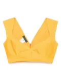Herve L. Leroux sweetheart bandage top - Yellow