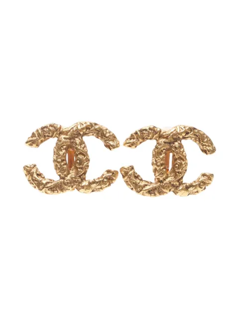 CHANEL Pre-Owned 1993 Lava clip-on earrings