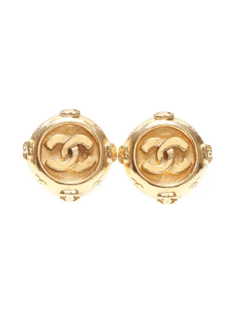 CHANEL Pre-Owned Orecchini a clip CC Mark 1986-1994