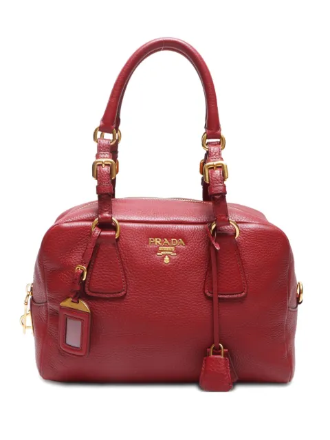 Prada Pre-Owned logo-lettering tote bag