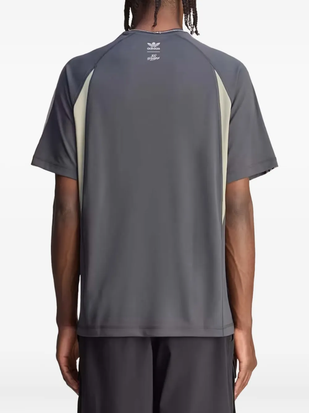 adidas x 100 Thieves T-shirt met grafische print en korte mouwen Grijs