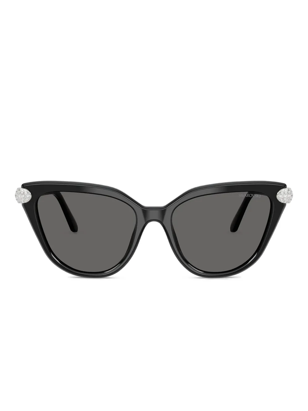 Swarovski Eyewear Occhiali da sole cat-eye con cristalli - Nero